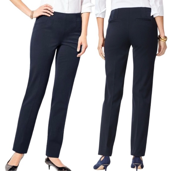 Talbots charcoal gray Refined Bi-Stretch Pant.  Size 12. - Picture 15 of 16